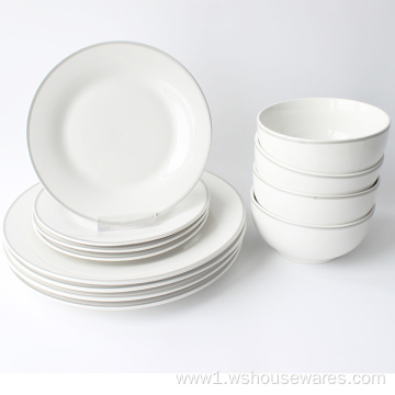 new style porcelain crockery dinner sets for restaurant